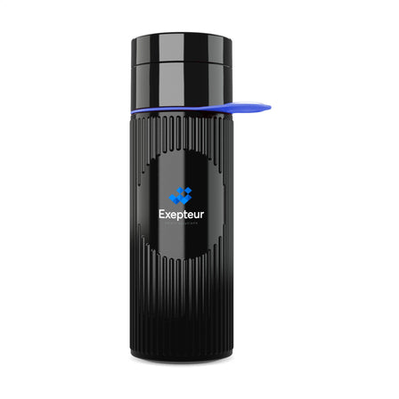 Join The Pipe Atlantis Ring Bottle Black 500 ml - Schwarz/Blau