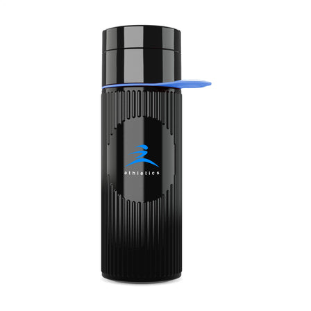 Join The Pipe Atlantis Ring Bottle Black 500 ml - Schwarz/Cyan