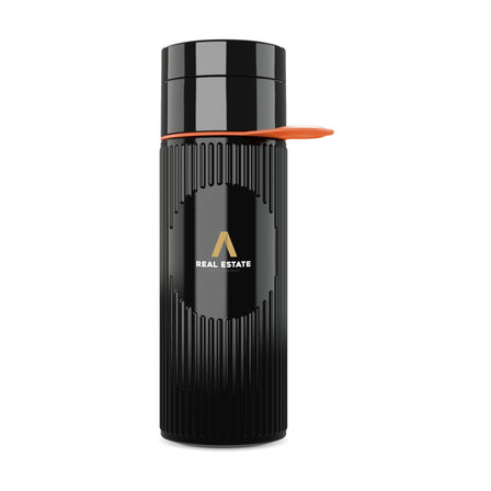 Join The Pipe Atlantis Ring Bottle Black 500 ml - Schwarz/Orange