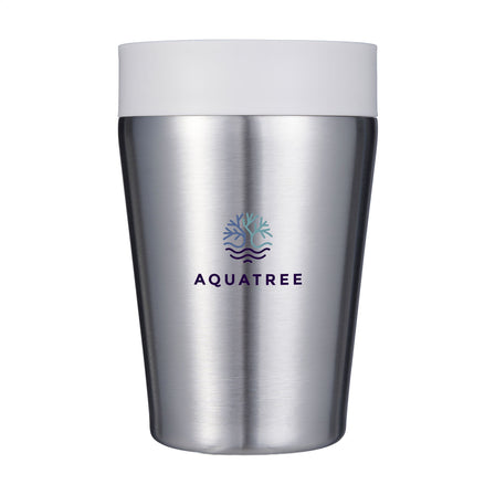 Circular&Co Recycled Stainless Steel Coffee Cup 227 ml - Weiß