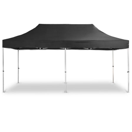 BailenaTents® AluPro40 Faltpavillon (Rahmen + Dach) Schwarz 6 x 3 m